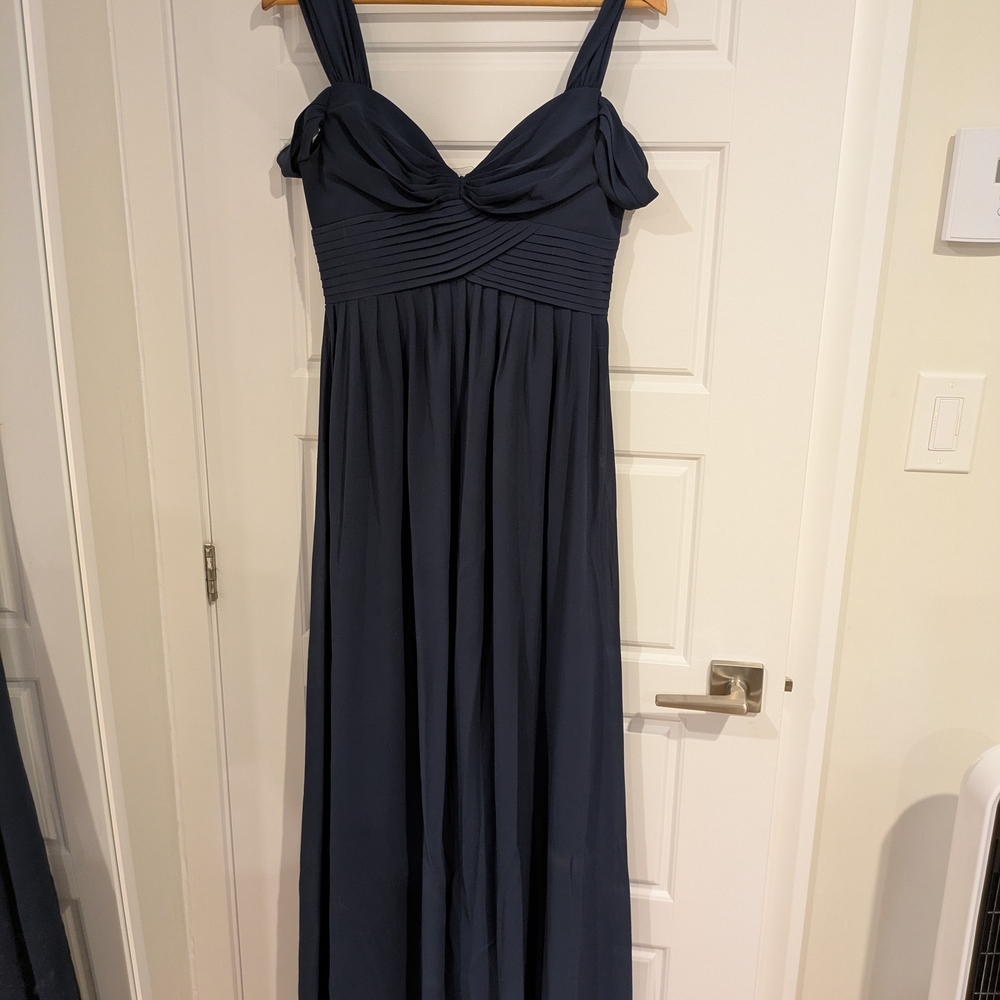Elegant Navy Blue Women's Dress